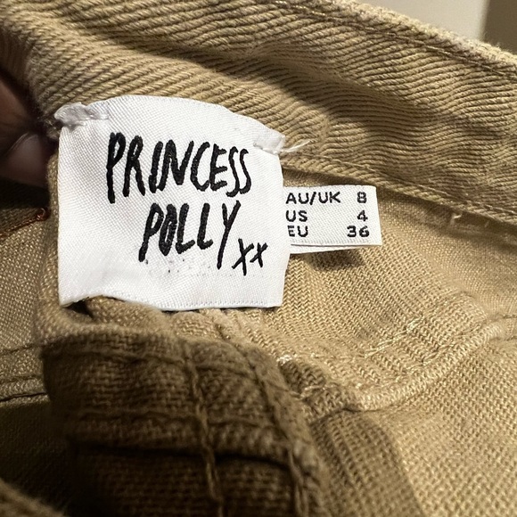 Princess Polly Ruby Cropped Jeans in Tan - Picture 8 of 8